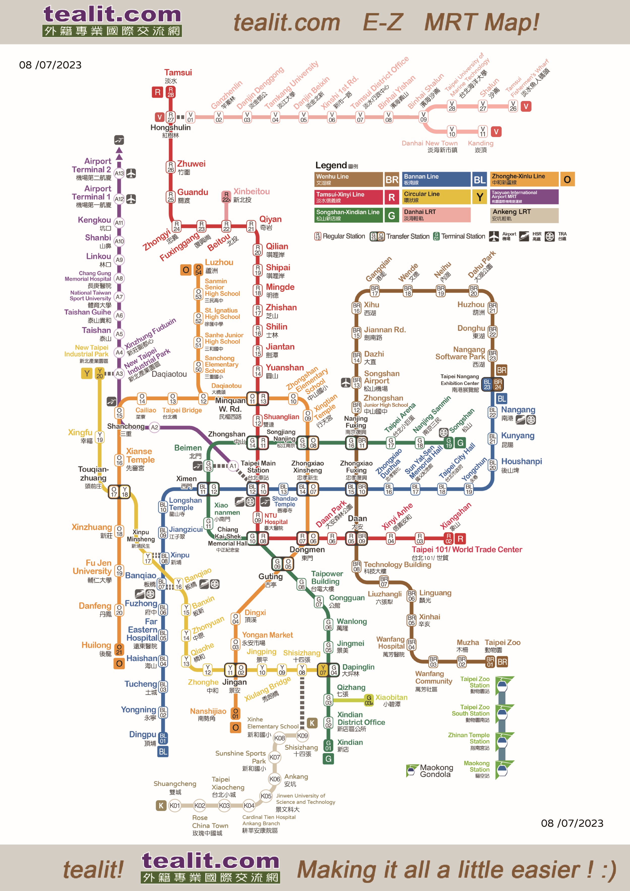Taipei mrt map