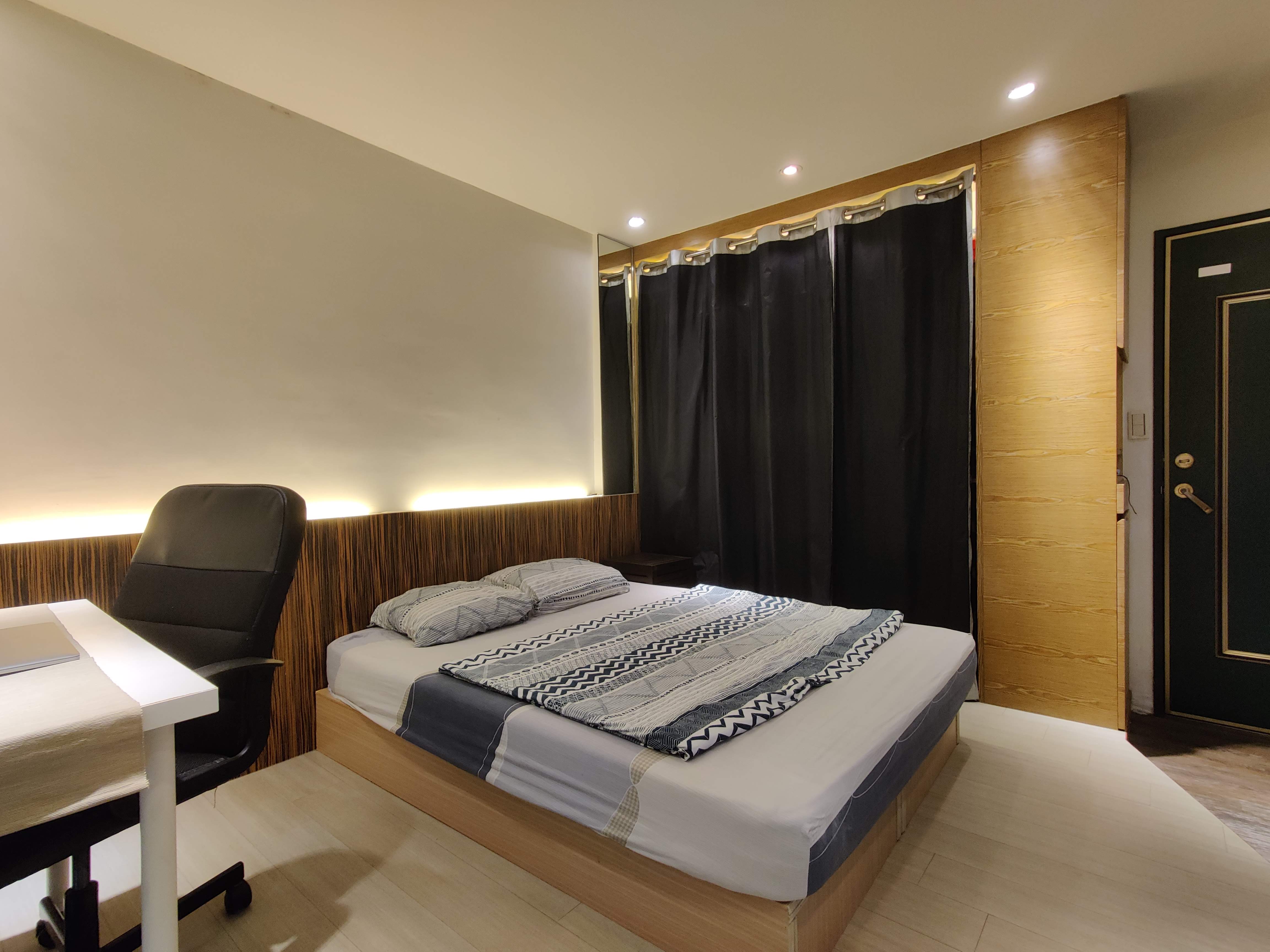 Teaching English and Living in Taiwan Apartments for One Person, Elegantly designed studio with kitchen, bathroom, balcony  near MRT, NTU, NTUST, NTNU, NCCU, NTUE, TMU, PCCU image