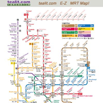 taipei MRT Easy Map E-Z Map